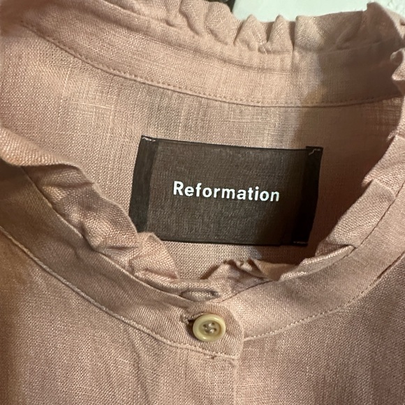 Reformation Blush Ruffle Collar Top - Picture 7 of 9